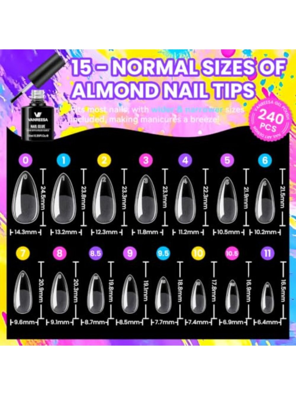 115Pcs Gel Nail Polish Kit with UV LED Light, Nail Drill, Almond Tips, Gel - Picture 2 of 6